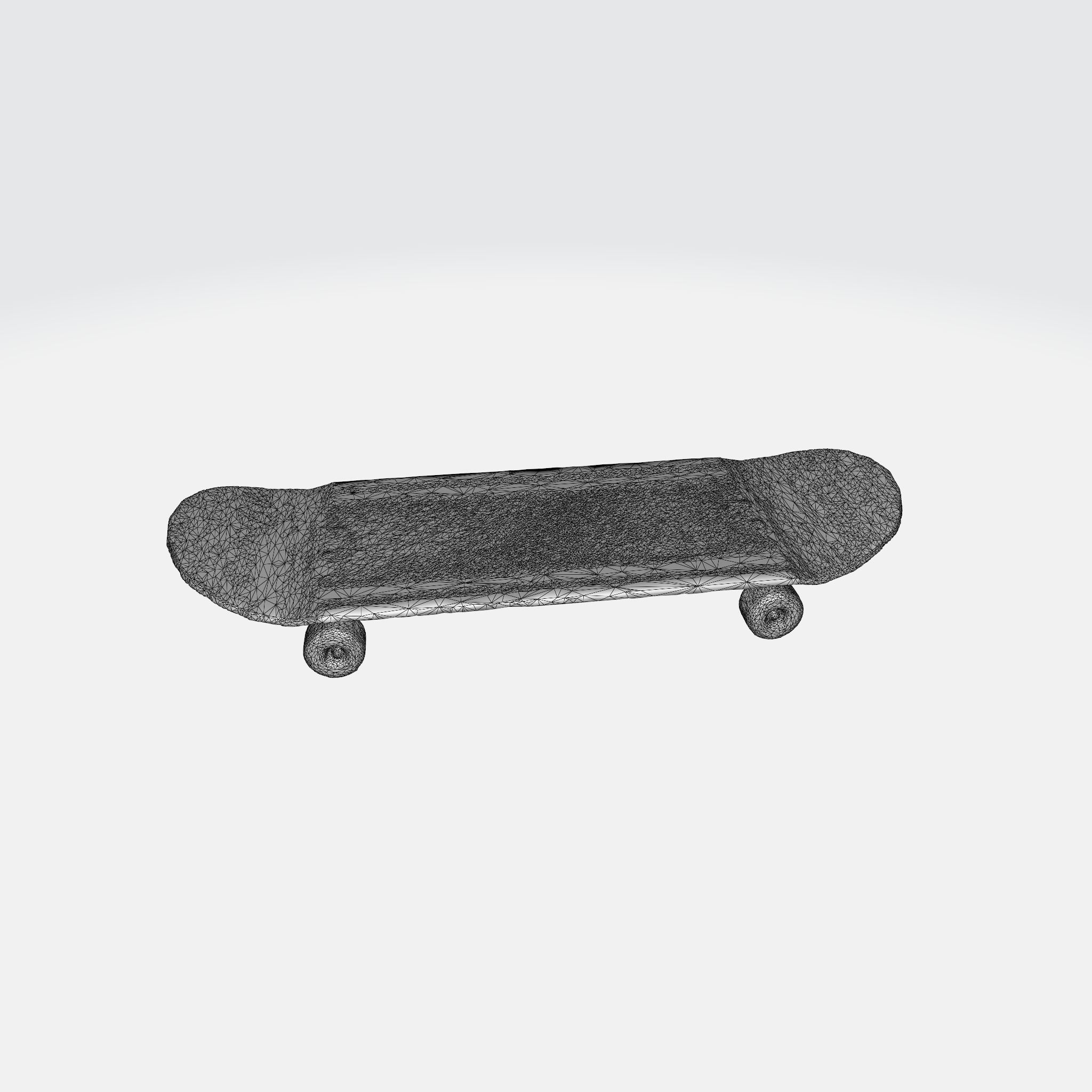 A skateboard with wheels 3D model_5