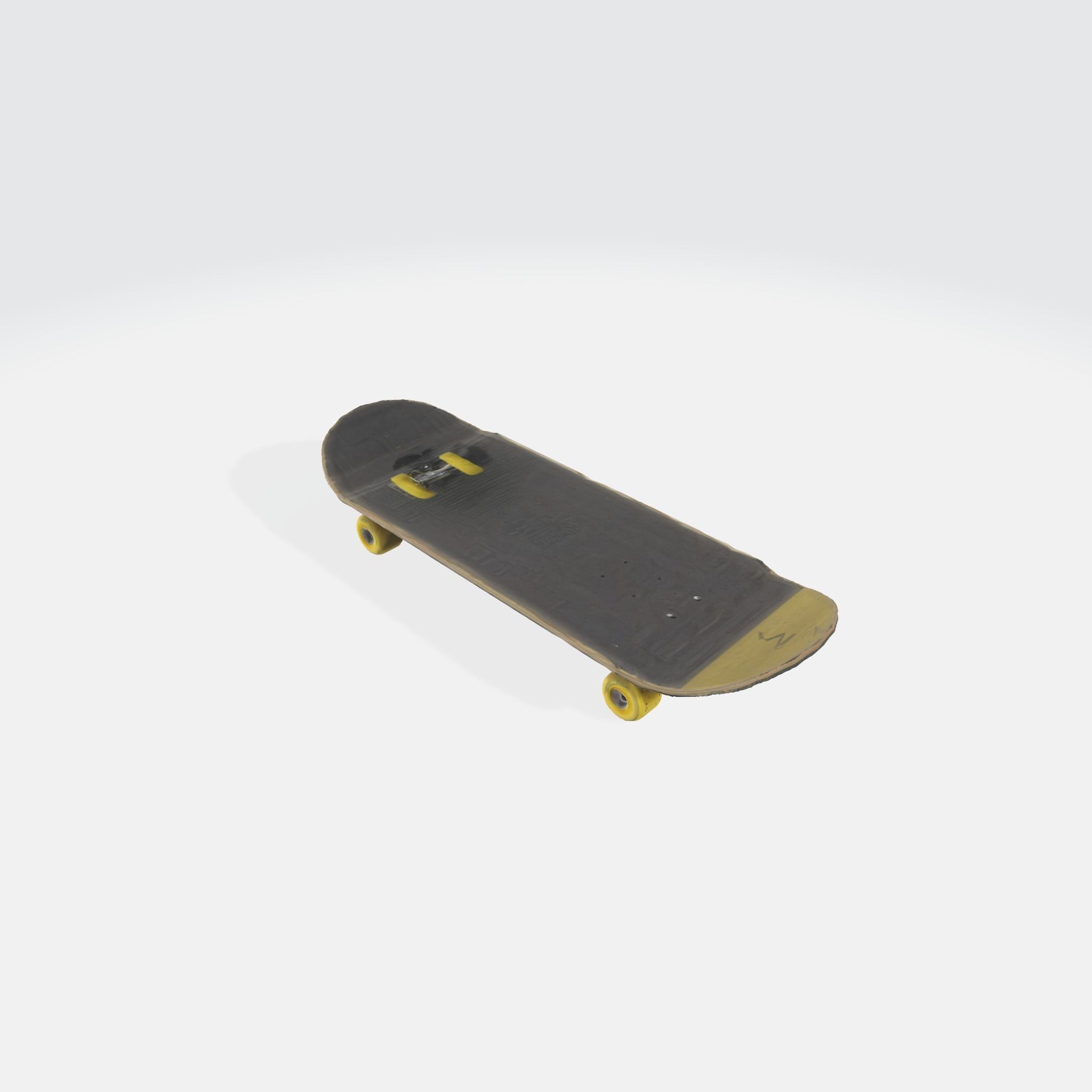 A skateboard with wheels 3D model_3