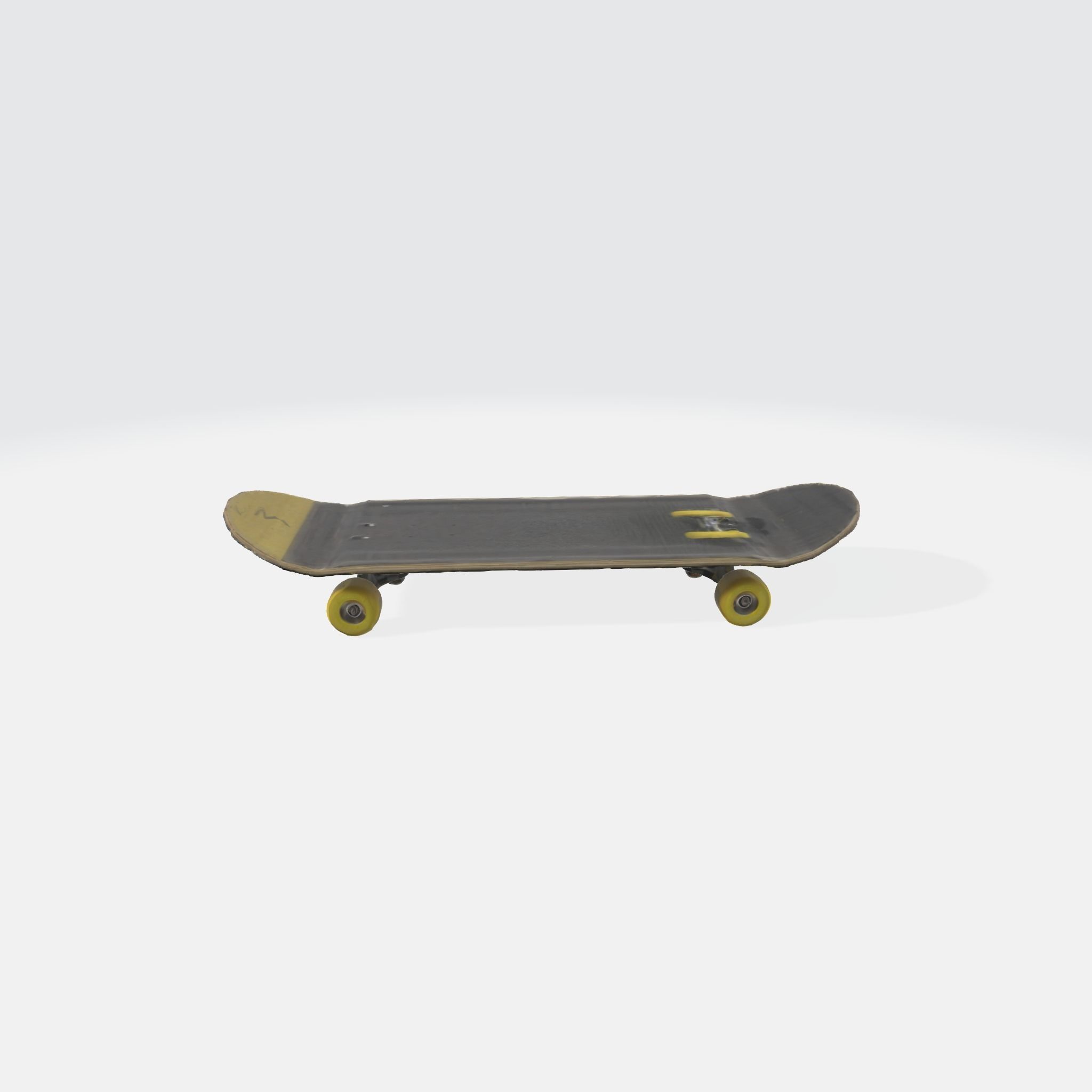 A skateboard with wheels 3D model_1