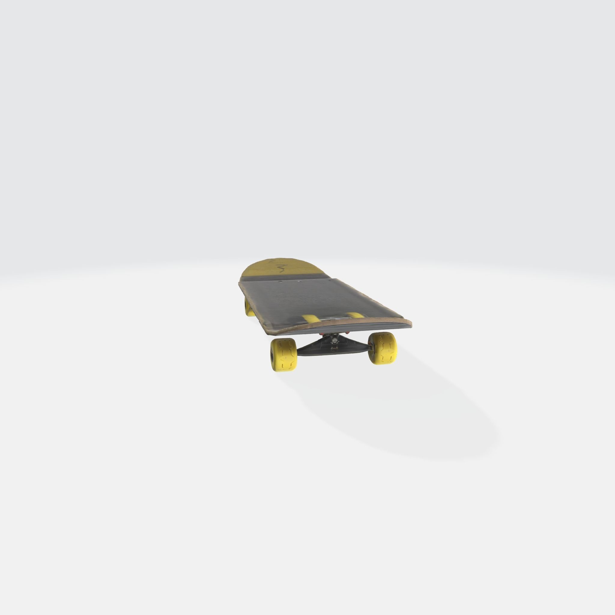 A skateboard with wheels 3D model_4