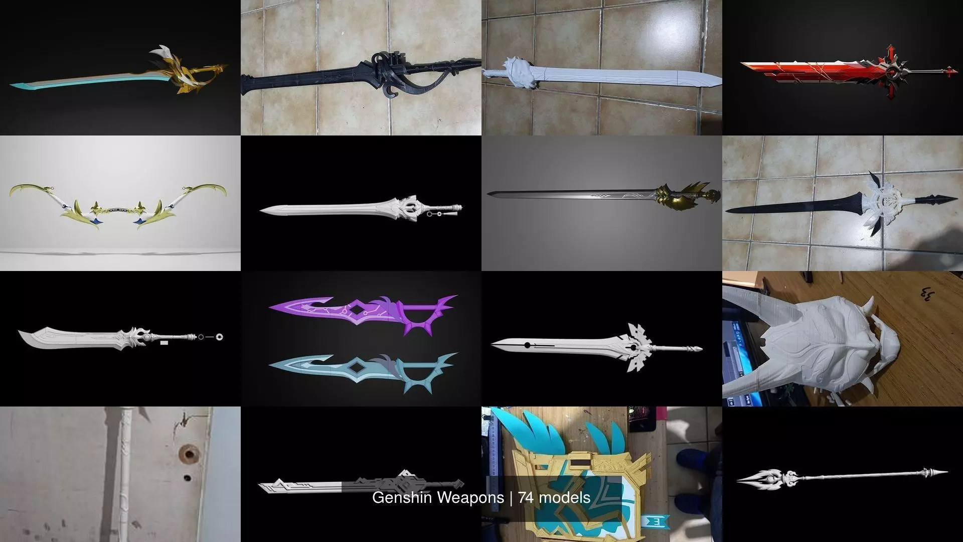 Genshin Weapons 3D Model Collection_0