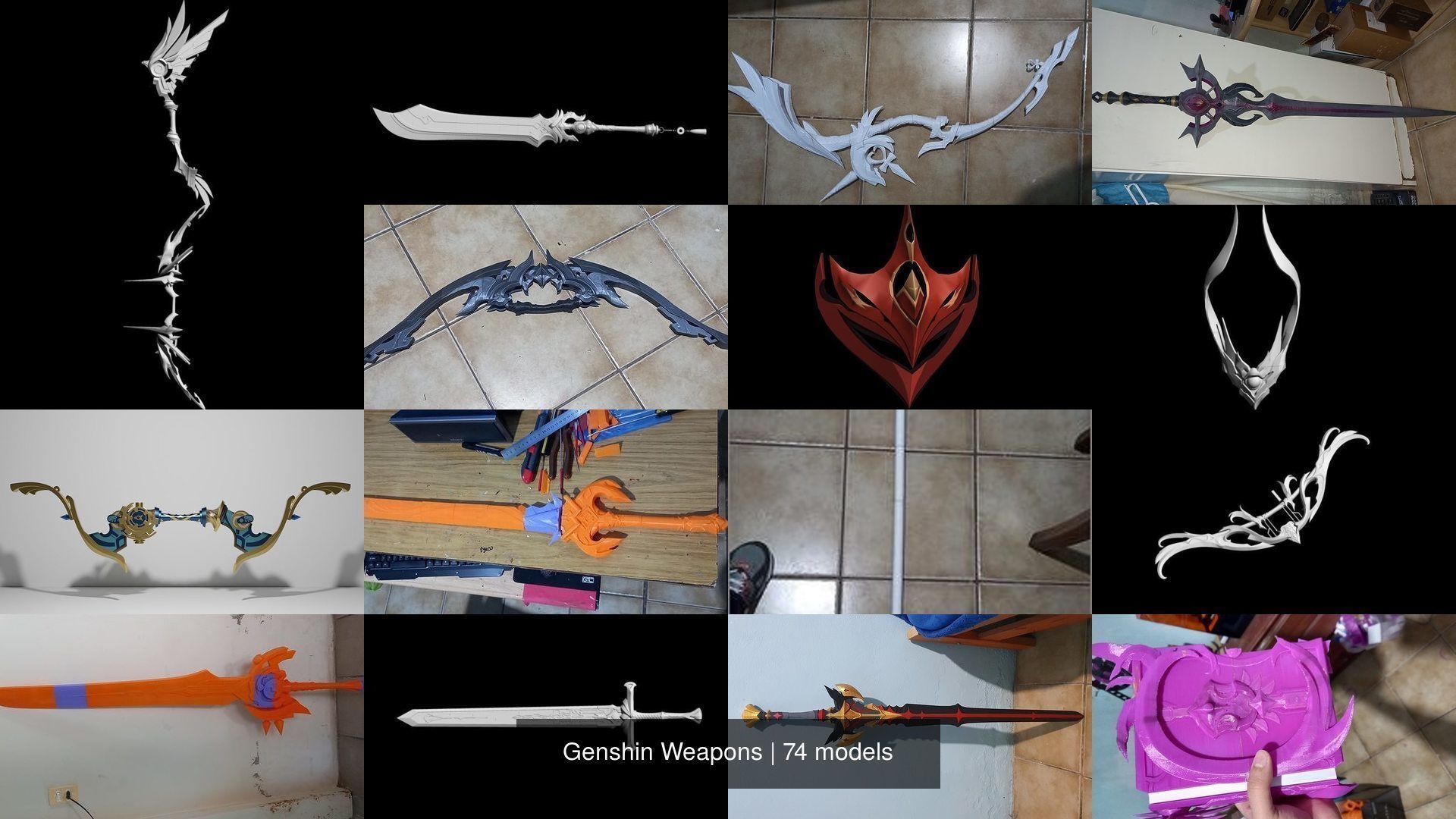 Genshin Weapons 3D Model Collection_11