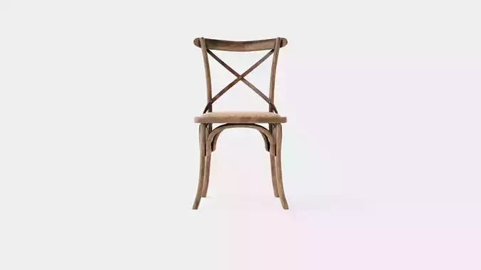 Cross dining chair burnt oak