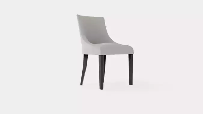 Addison dining chair sand Low-poly 3D model