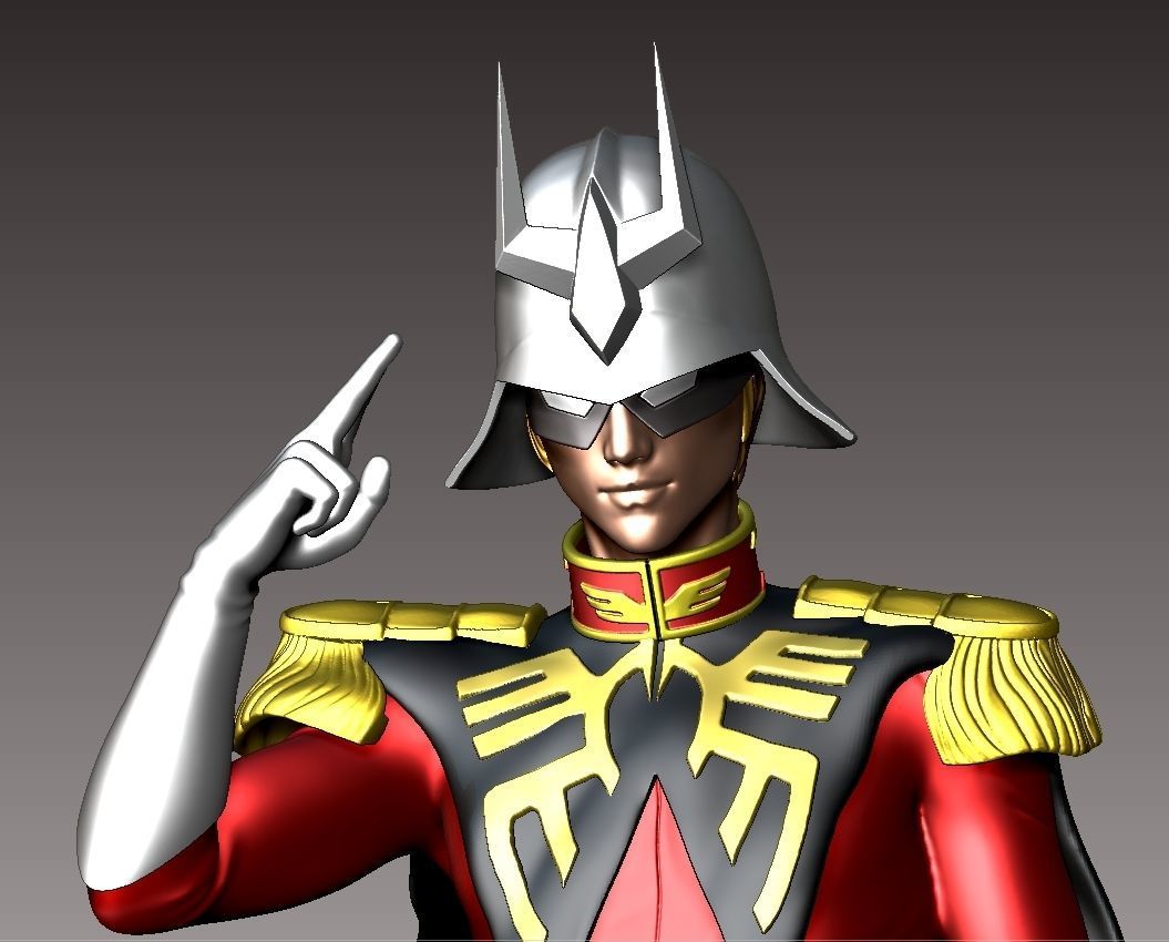 Char Aznable 3D print model_1