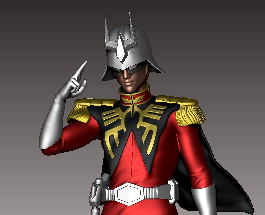 Char Aznable 3D print model_6