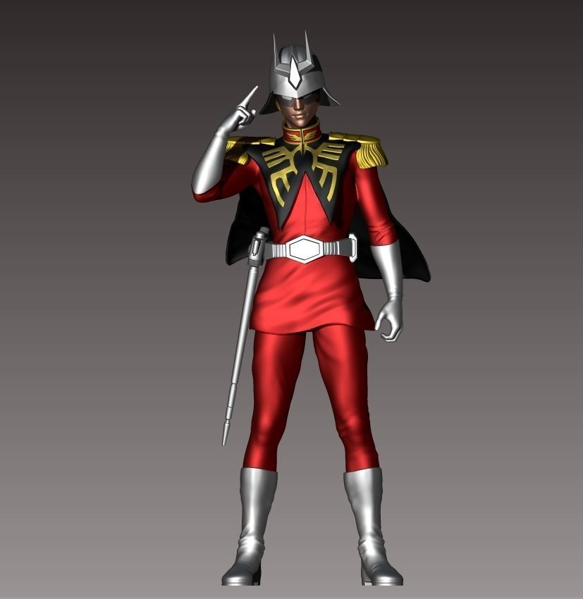 Char Aznable 3D print model_2