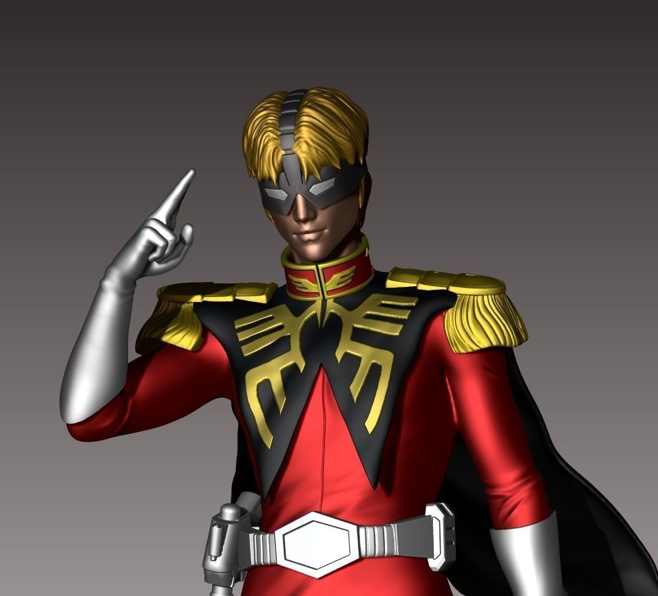 Char Aznable 3D print model_7