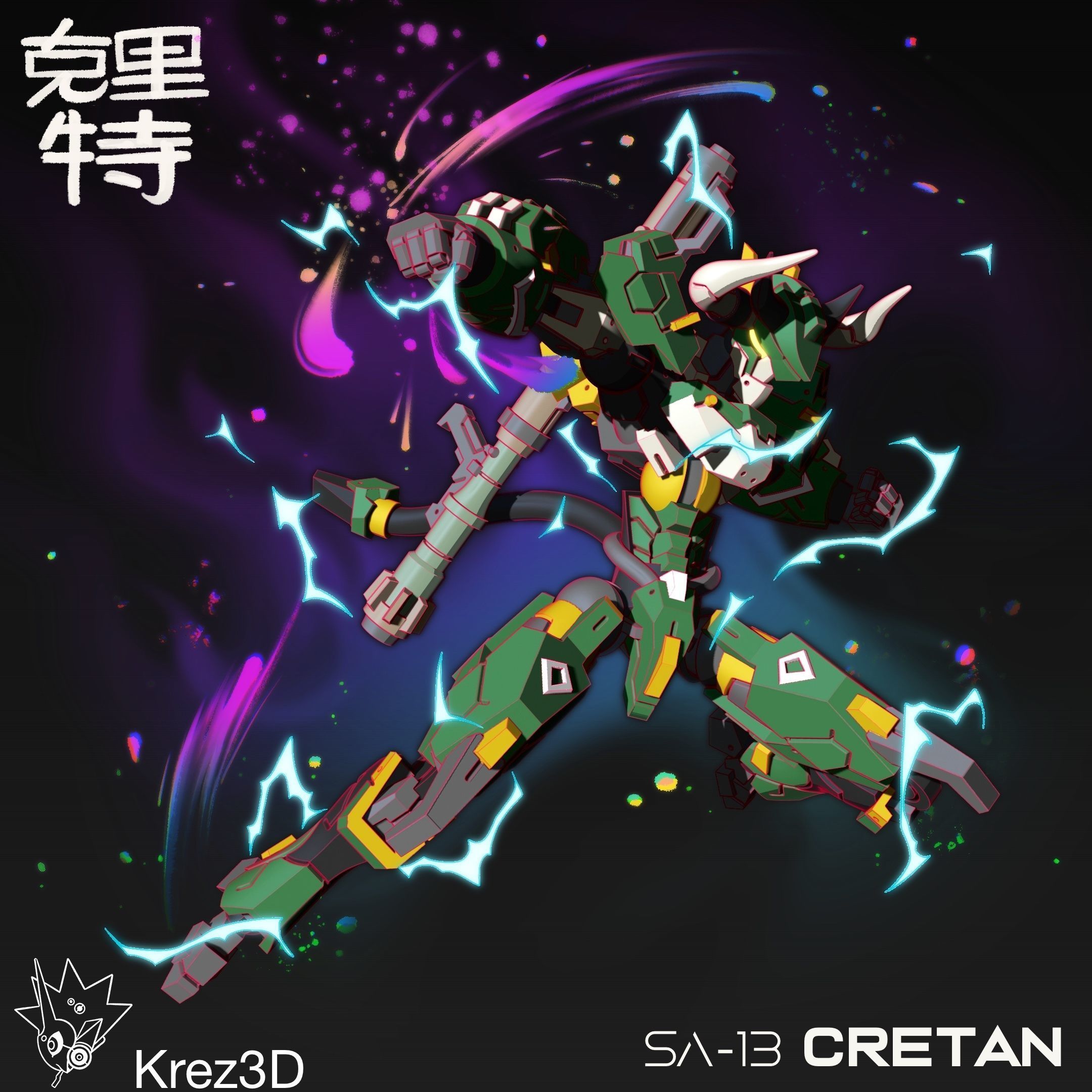 SA-13 Cretan 3D print model_5