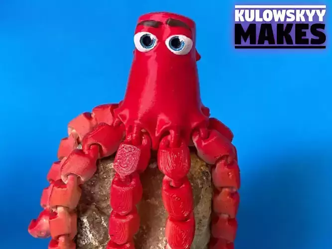 Flexi Octopus - Articulated Animal - Print In Place