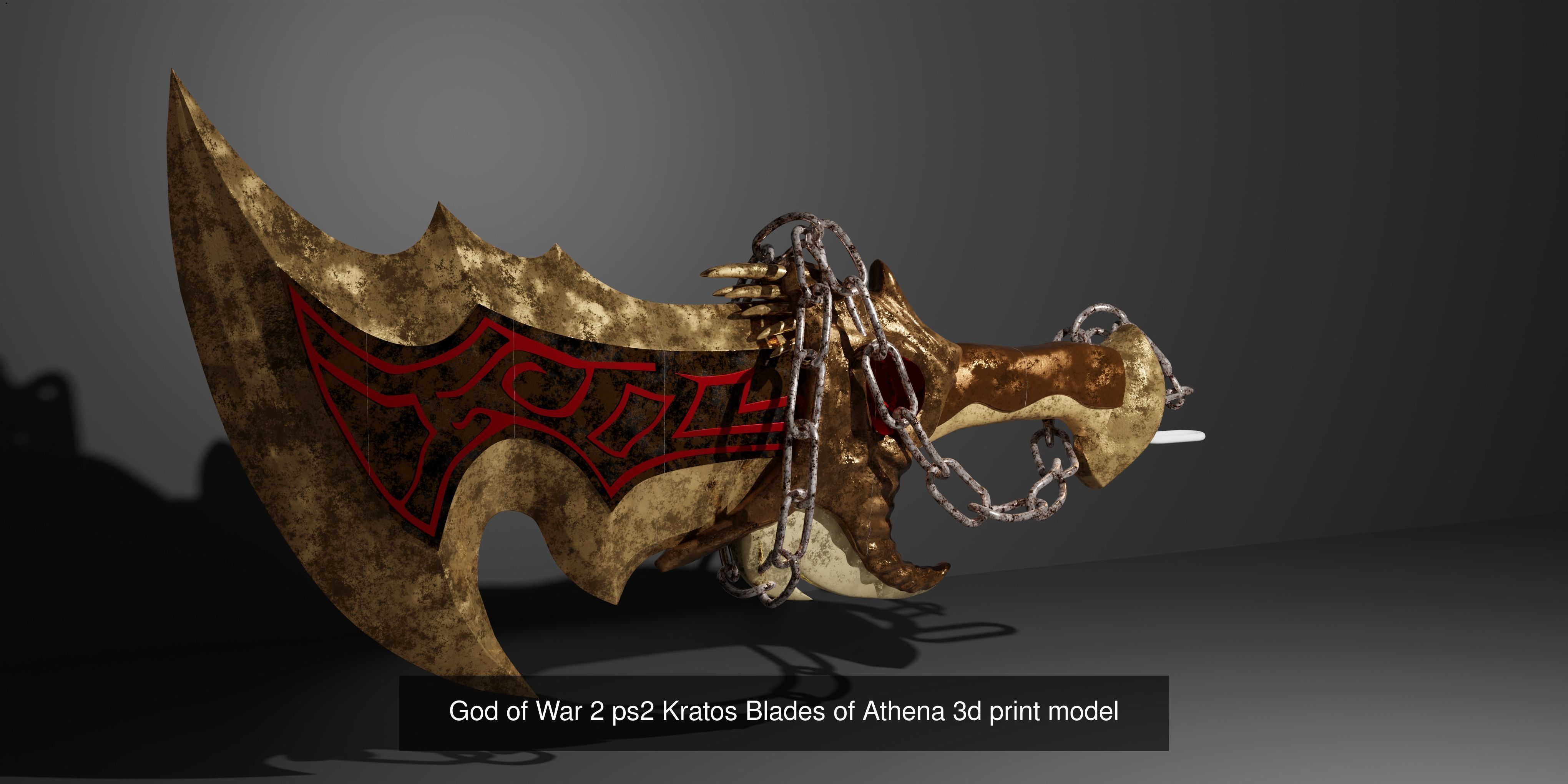 God of War Weapons 3D Model Collection_16