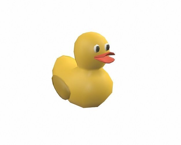 Cartoon Duck Lowpoly 3D model Low-poly 3D model