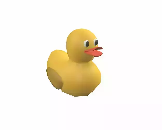 Cartoon Duck Lowpoly 3D model