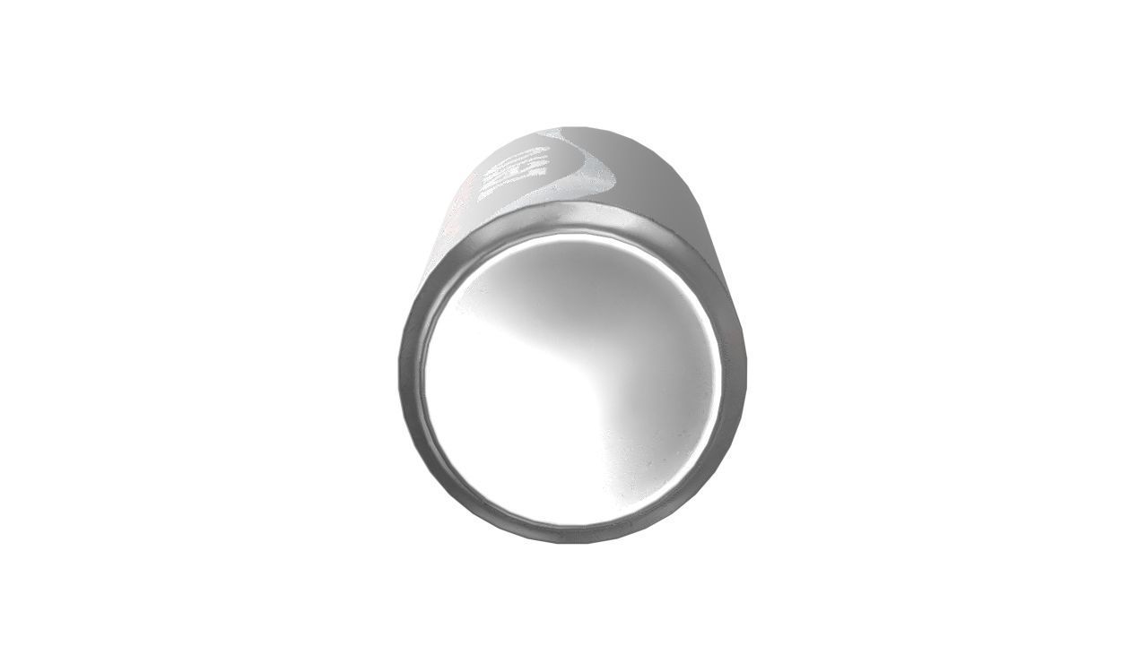 Coca Cola Zero Drink Can Slim 250ml 02 Low-poly 3D model_15