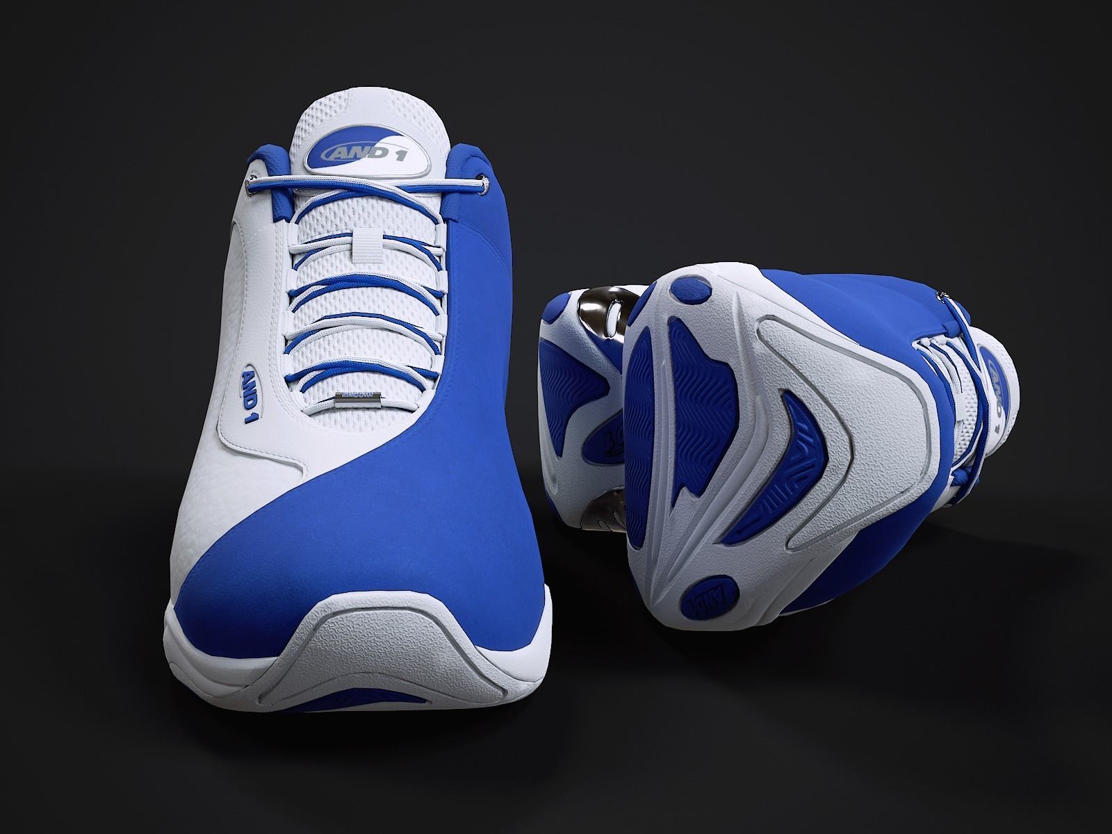 AND1 Tai-Chi sneaker 3 Low-poly 3D model_1