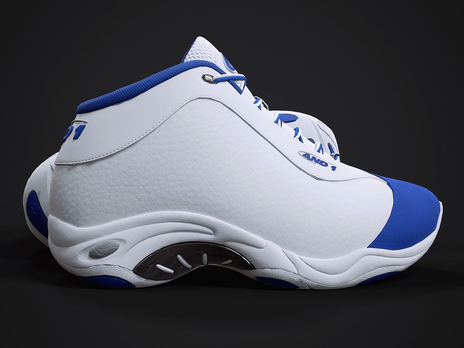 AND1 Tai-Chi sneaker 3 Low-poly 3D model_8