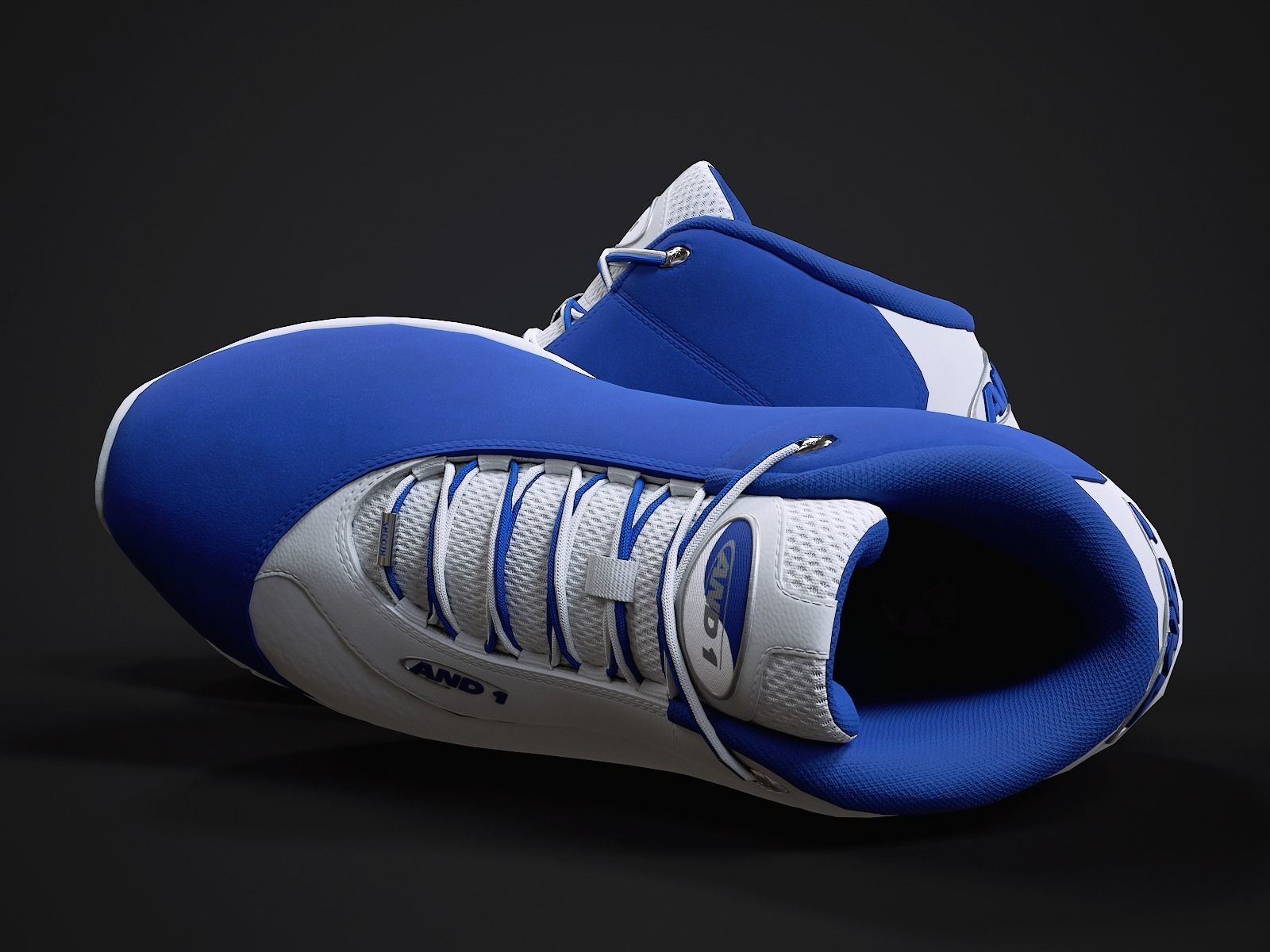 AND1 Tai-Chi sneaker 3 Low-poly 3D model_4