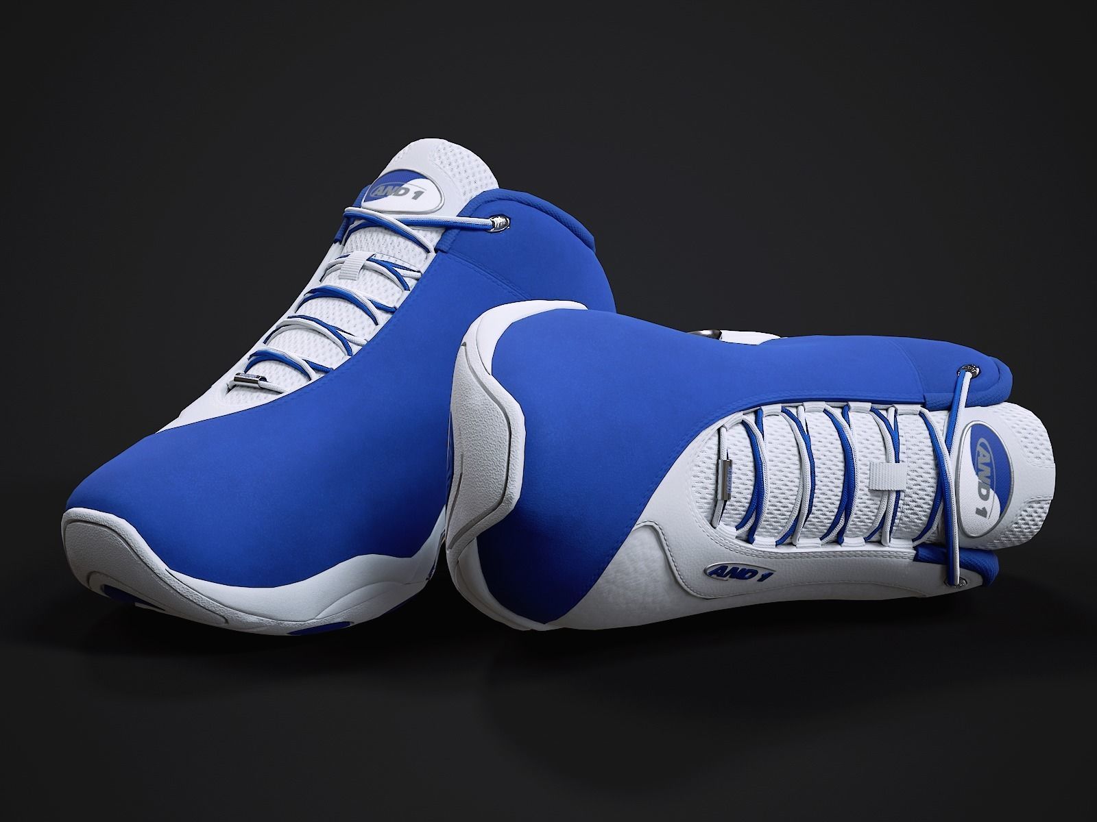 AND1 Tai-Chi sneaker 3 Low-poly 3D model_2
