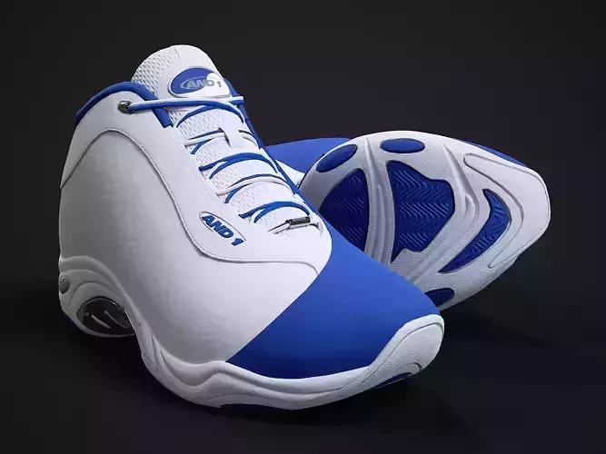 AND1 Tai-Chi sneaker 3 Low-poly 3D model