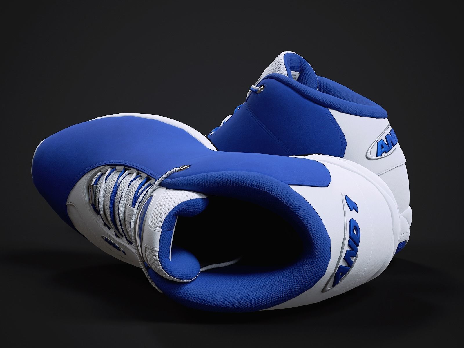 AND1 Tai-Chi sneaker 3 Low-poly 3D model_5