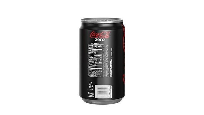 Coca Cola Zero Drink Can Sleek 200ml 03 Low-poly 3D model 3