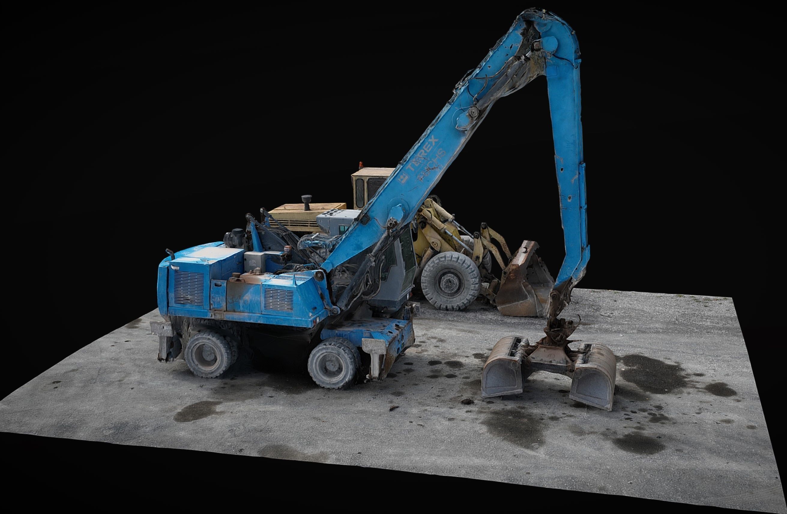 construction-site vehicles photogrammetry Low-poly 3D model_7