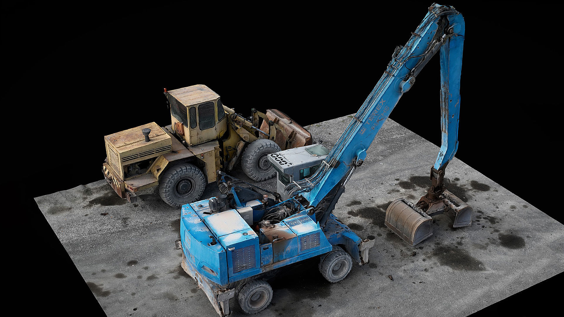 construction-site vehicles photogrammetry Low-poly 3D model_1