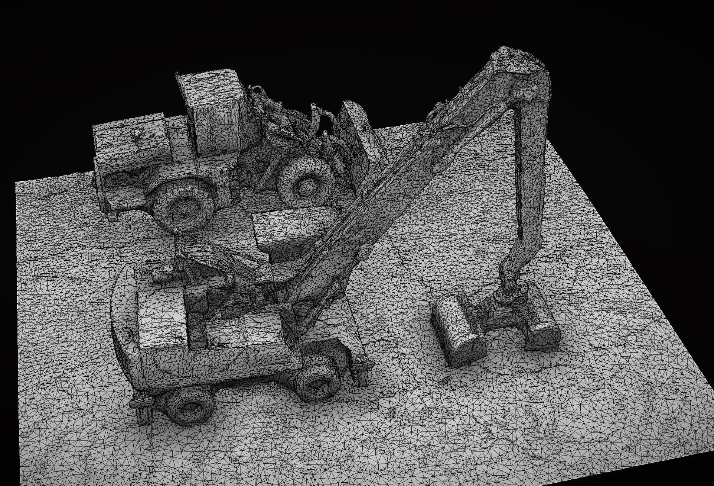 construction-site vehicles photogrammetry Low-poly 3D model_13