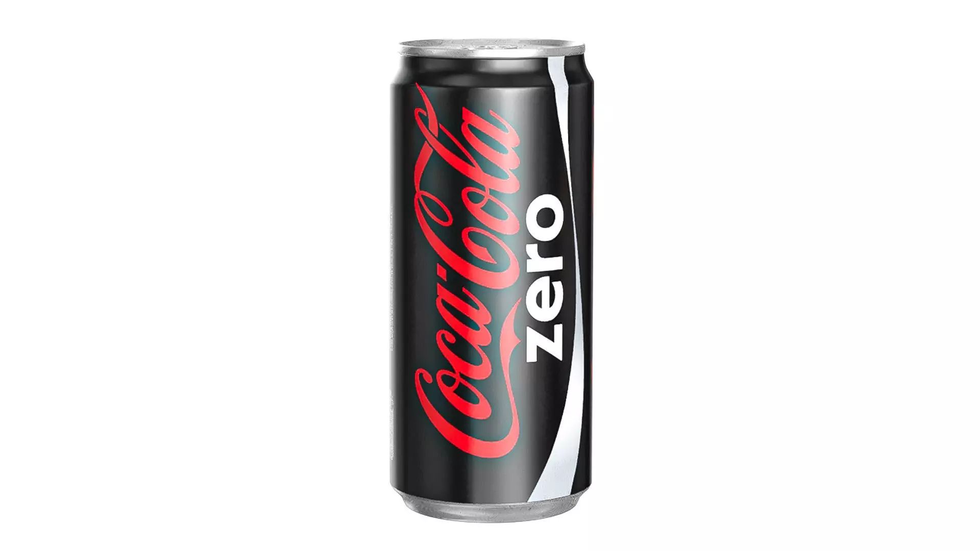 Coca Cola Zero Drink Can Sleek 270ml 05 Low-poly 3D model