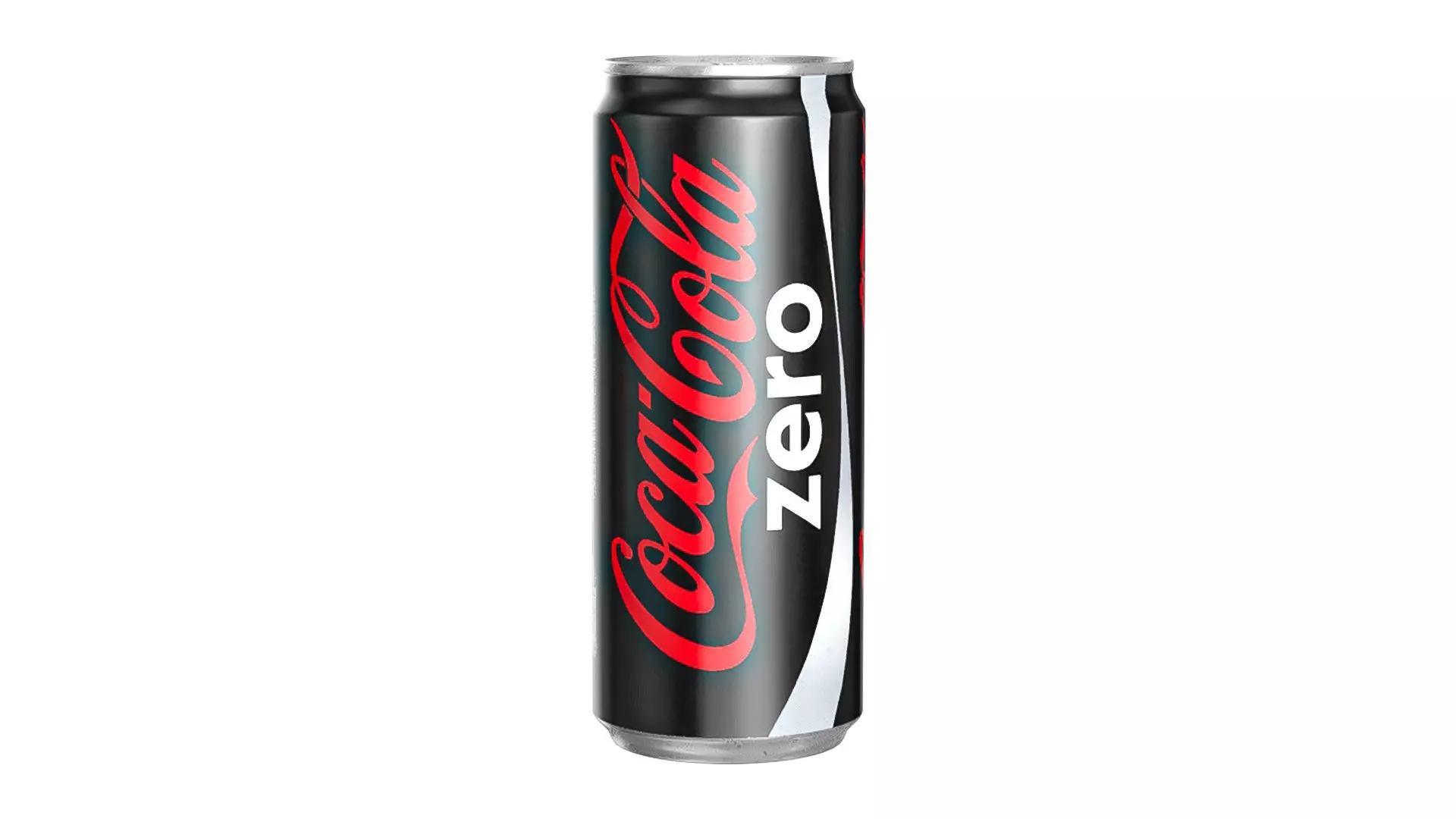 Coca Cola Zero Drink Can Sleek 310ml 06 Low-poly 3D model_0