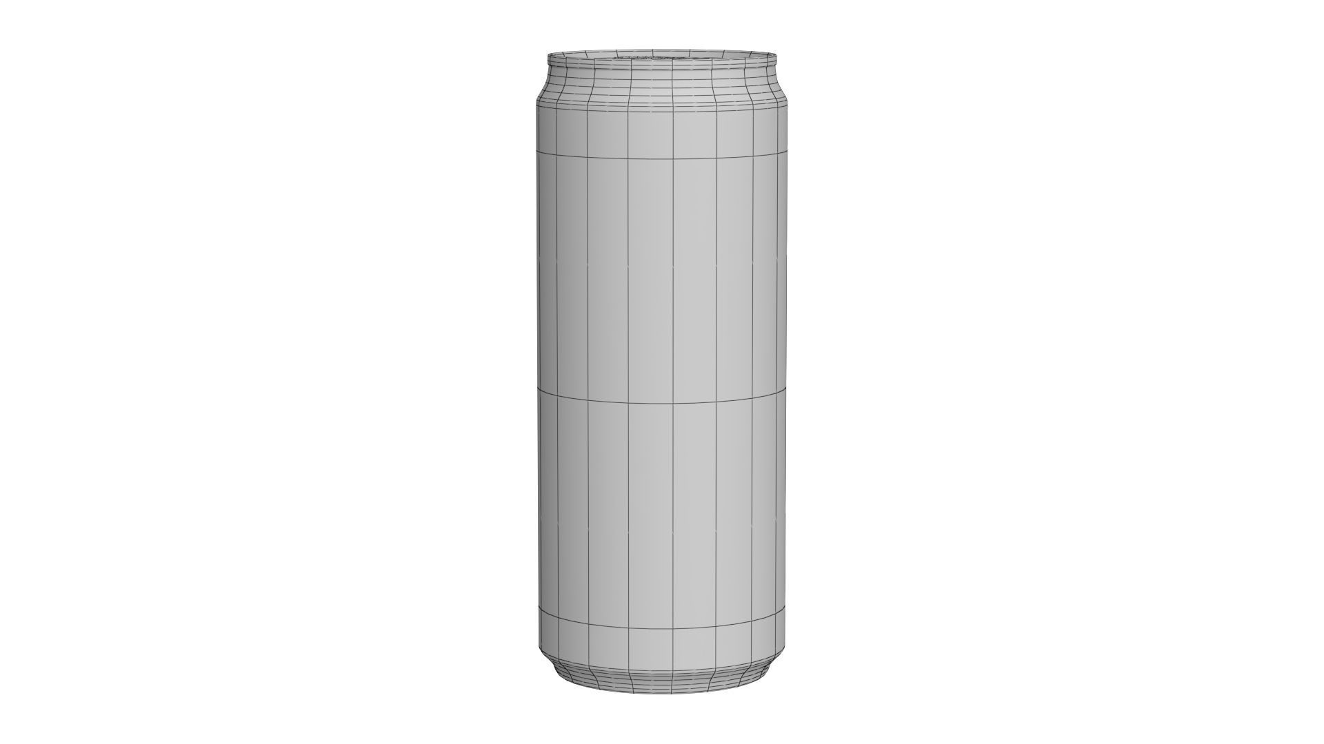 Coca Cola Zero Drink Can Sleek 310ml 06 Low-poly 3D model_20