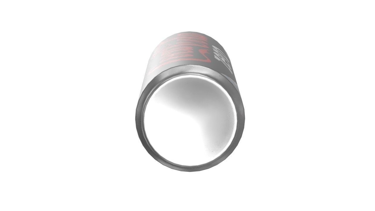 Coca Cola Zero Drink Can Sleek 355ml 08 Low-poly 3D model_15