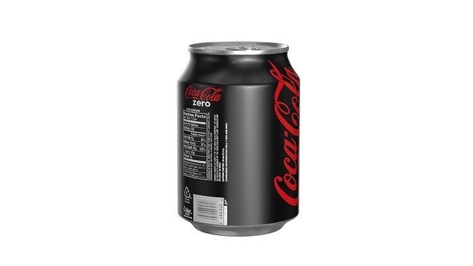 Coca Cola Zero Drink Can 250ml 09 Low-poly 3D model 5