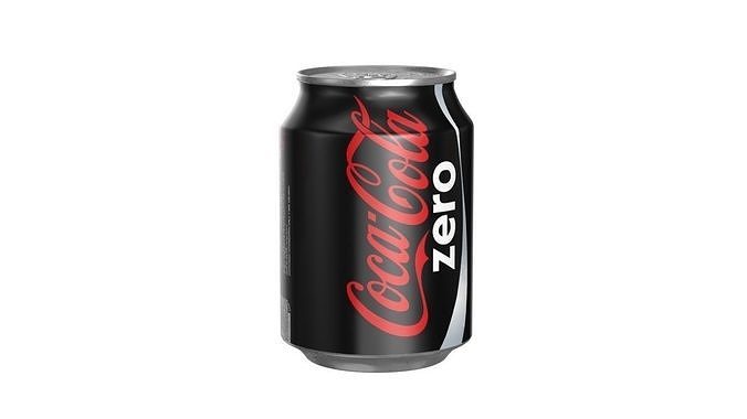 Coca Cola Zero Drink Can 250ml 09 Low-poly 3D model 4
