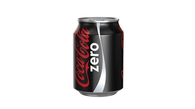 Coca Cola Zero Drink Can 250ml 09 Low-poly 3D model 3
