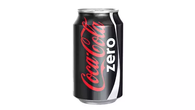 Coca Cola Zero Drink Can 330ml 10 Low-poly 3D model