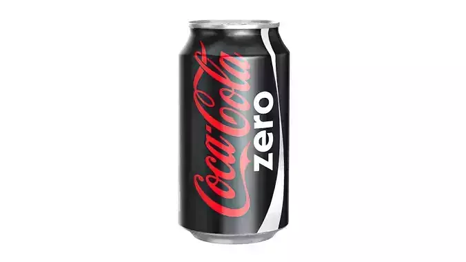 Coca Cola Zero Drink Can 355ml 11 Low-poly 3D model