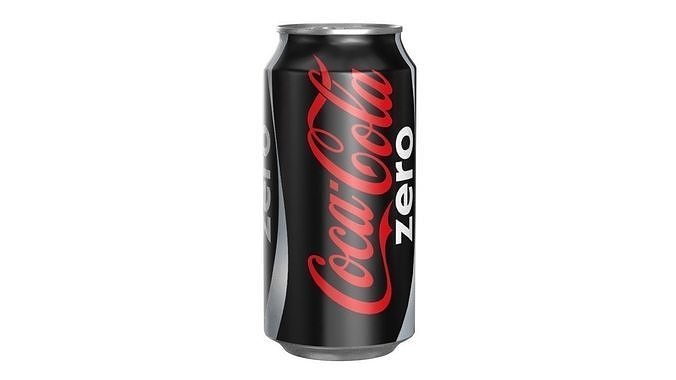 Coca Cola Zero Drink Can 375ml 12 Low-poly 3D model 6