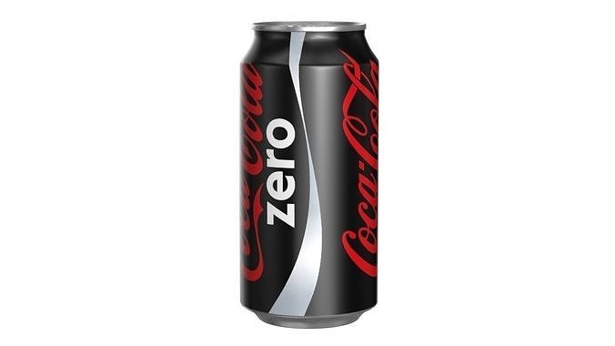 Coca Cola Zero Drink Can 375ml 12 Low-poly 3D model 7