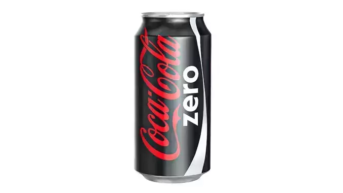 Coca Cola Zero Drink Can 375ml 12 Low-poly 3D model
