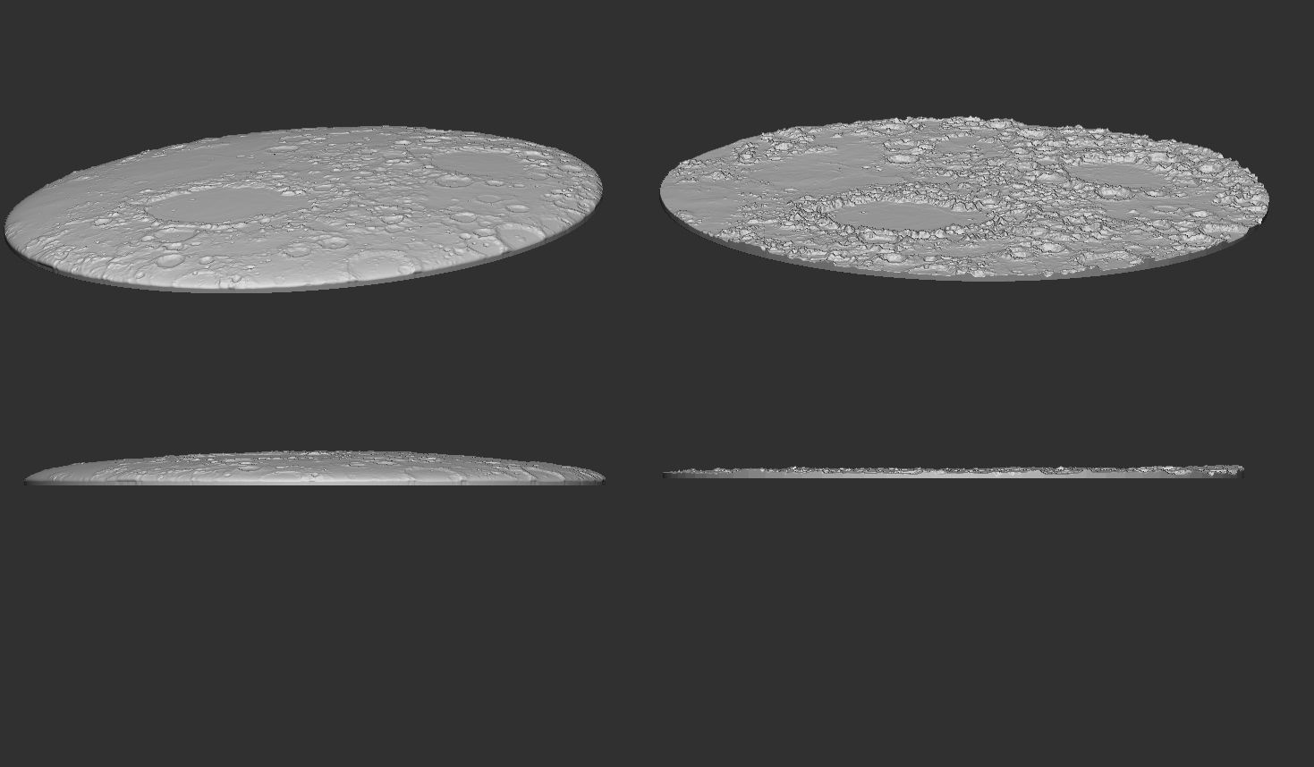 Moon Bas Relief 3D print model_1