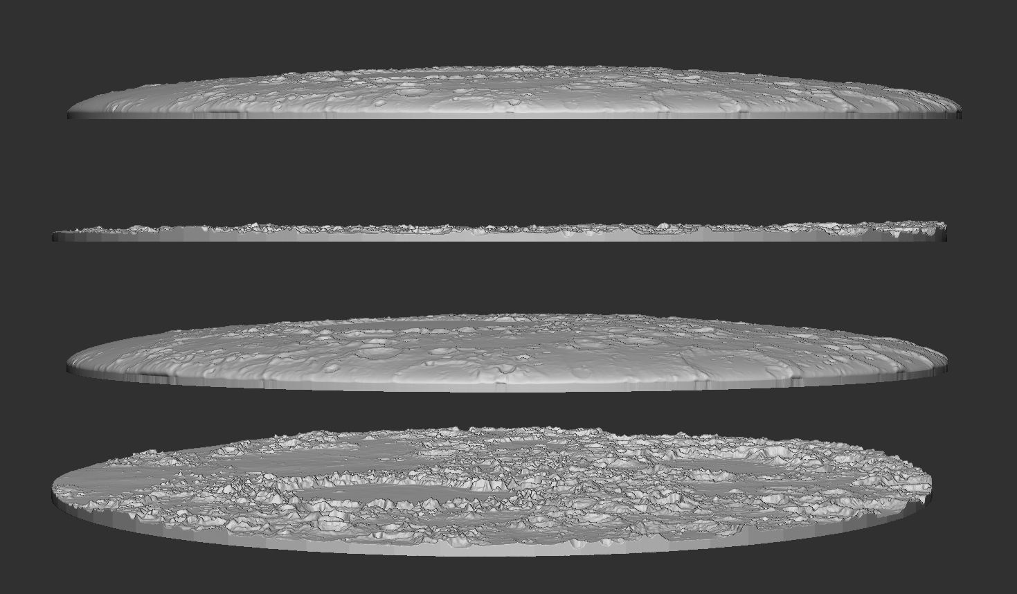 Moon Bas Relief 3D print model_6