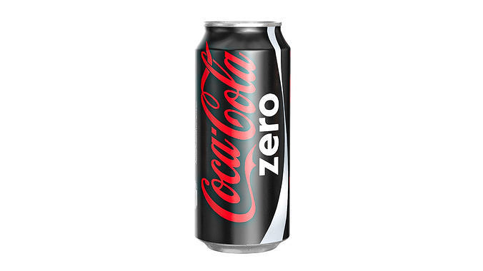 Coca Cola Zero Drink Can 473ml 13 Low-poly 3D model