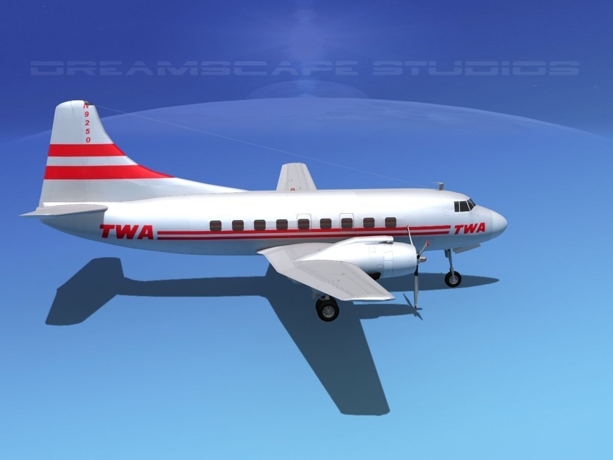 Martin 404 TWA 1 3D model_4
