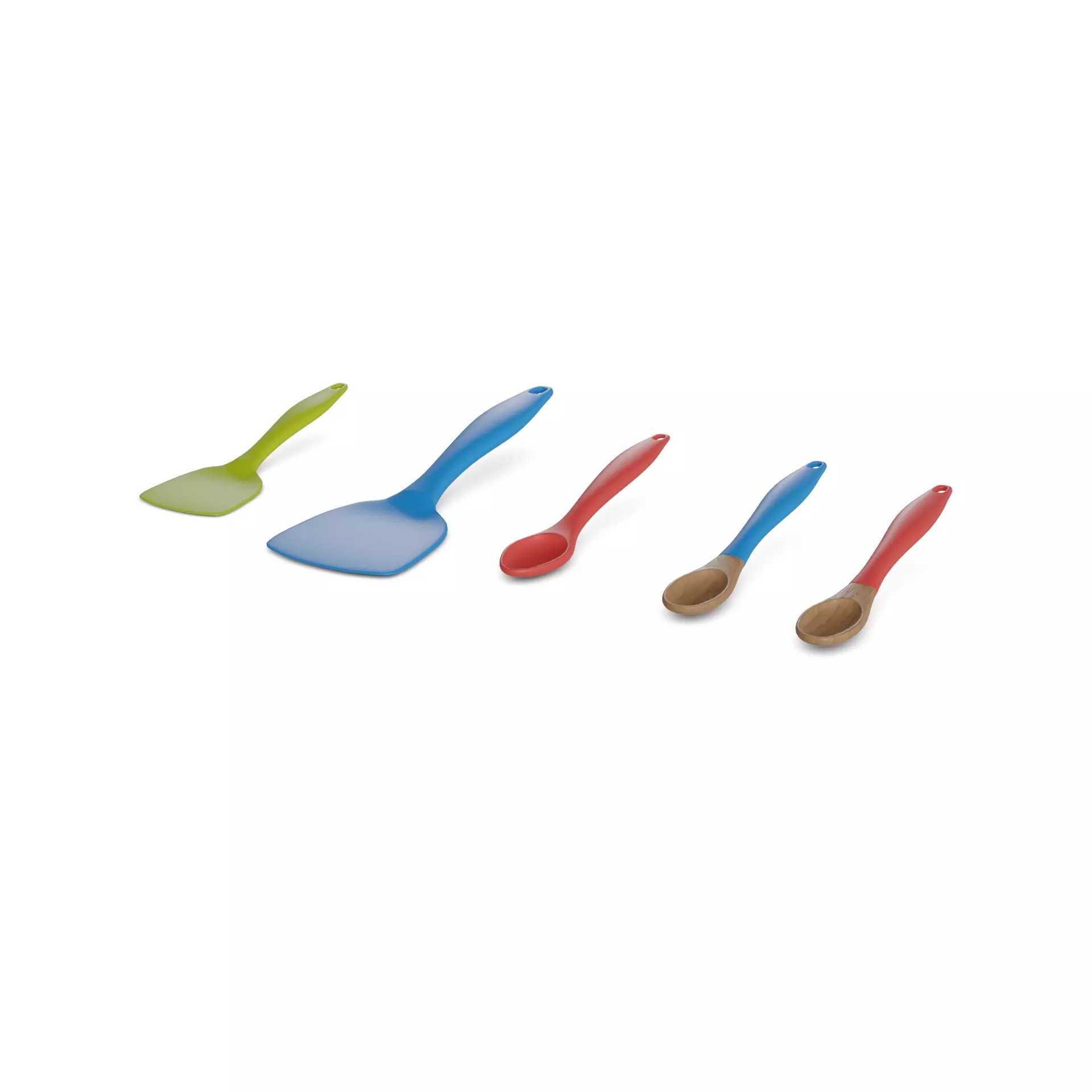Other kitchenware Silicone Spatula Set Low-poly 3D model_0