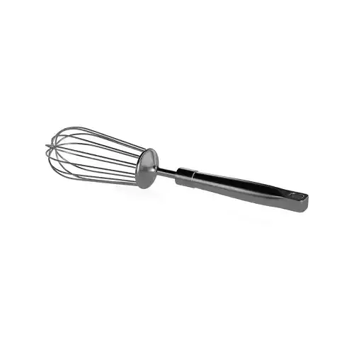 Other kitchenware Stainless Steel Whisk Low-poly 3D model