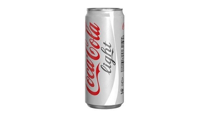 Coca Cola Light Drink Can Sleek 310ml 06 Low-poly 3D model 5
