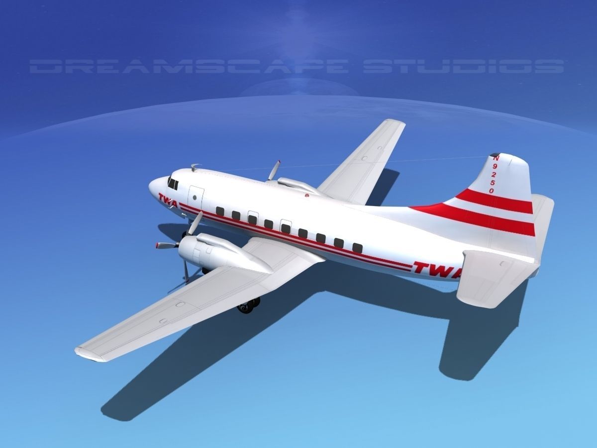 Martin 404 TWA 2 3D model_15