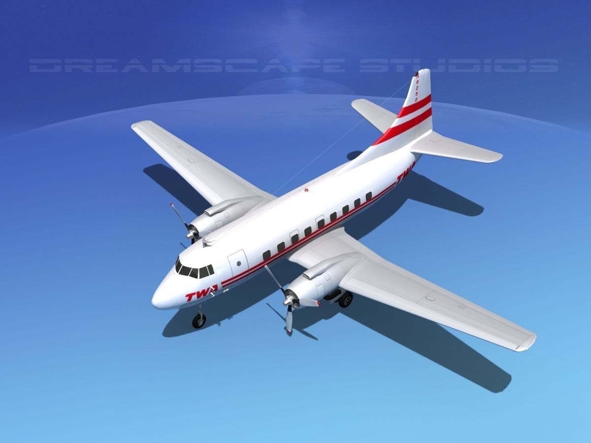 Martin 404 TWA 2 3D model_10
