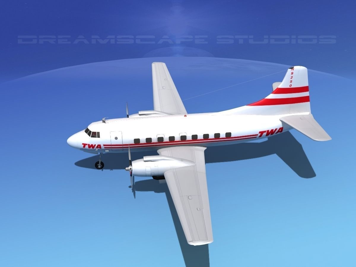 Martin 404 TWA 2 3D model_9